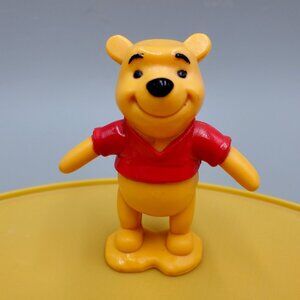 Disney Winnie the Pooh Pvc Figure Cake Topper 3 inch Red Shirt Sturdy Base